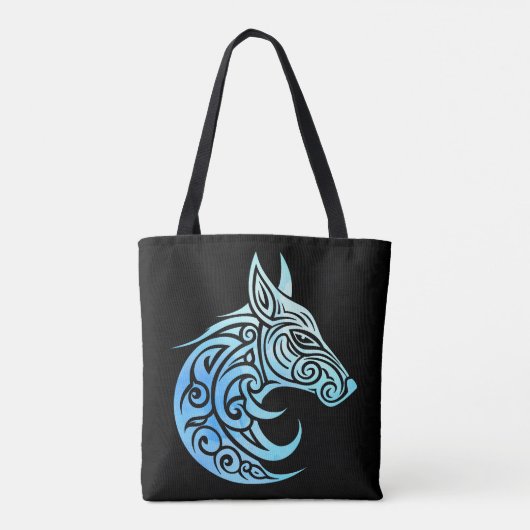 Celtic Nordic Winter Fox Tasche (Rückseite)