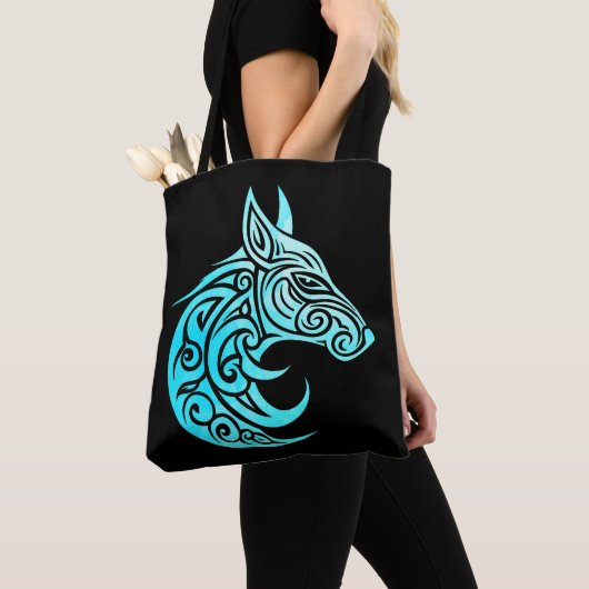 Celtic Nordic Winter Fox Tasche (Von Nahem)