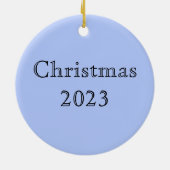 Celtic Nordic Winter Raven Crow Keramik Ornament (Hinten)