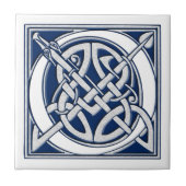 Celtic O Monogram Fliese (Vorderseite)