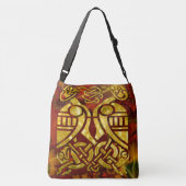 Celtic Organica Fraktal Art Tragetaschen Mit Langen Trägern (Rückseite)