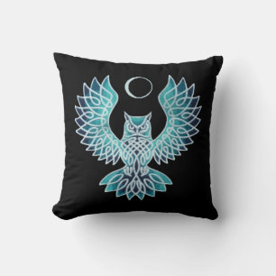Celtic Owl Moon Kissen