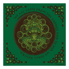 Celtic Pagan Fertilitätsgöttin Poster