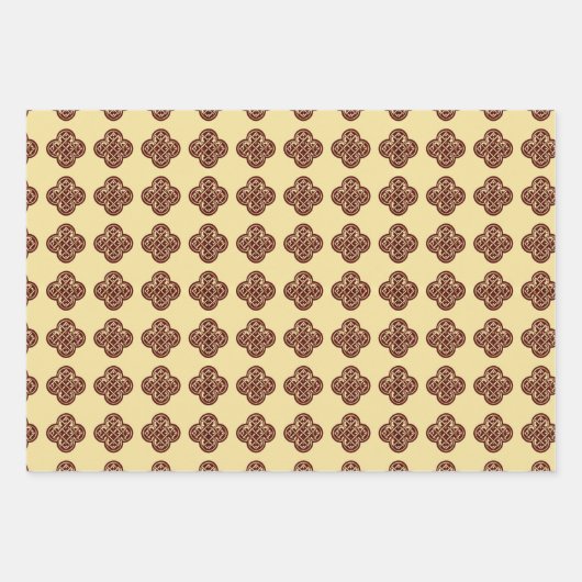 Celtic Pattern Geschenkwrap Geschenkpapier Set (Vorderseite 2)
