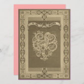 Celtic Patterns Hochzeiten im mittelalterlichen St Einladung (Vorne/Hinten)