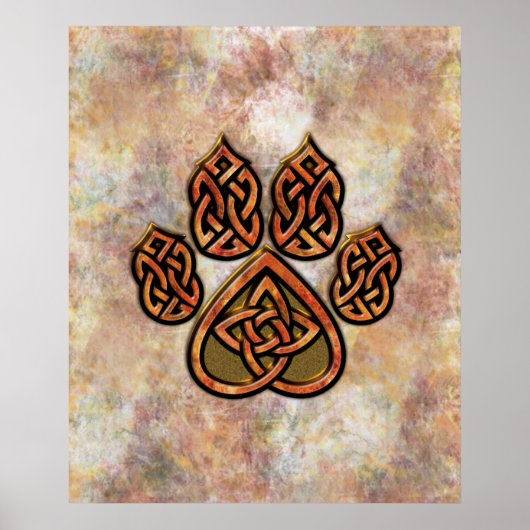 Celtic Pawprint Poster (Vorne)