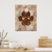 Celtic Pawprint Poster (Küche)