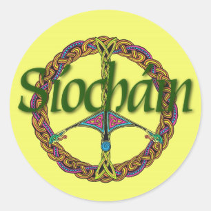 Celtic Peace Sign Aufkleber für irisch