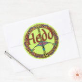 Celtic Peace Sign Sticker in Walisisch (Umschlag)