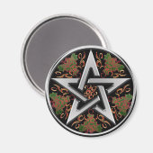 Celtic Pentagram Magnet (Vorderseite/Rückseite)
