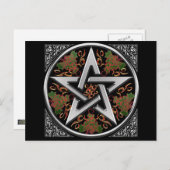 Celtic Pentagram Postcard Postkarte (Vorne/Hinten)