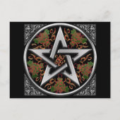 Celtic Pentagram Postcard Postkarte (Vorderseite)