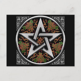 Celtic Pentagram Postcard Postkarte