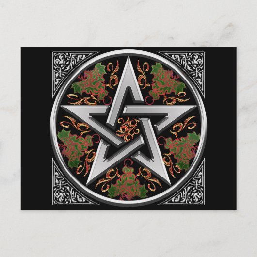 Celtic Pentagram Postcard Postkarte (Vorderseite)