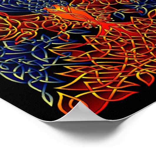Celtic Phoenix Poster (Ecke)