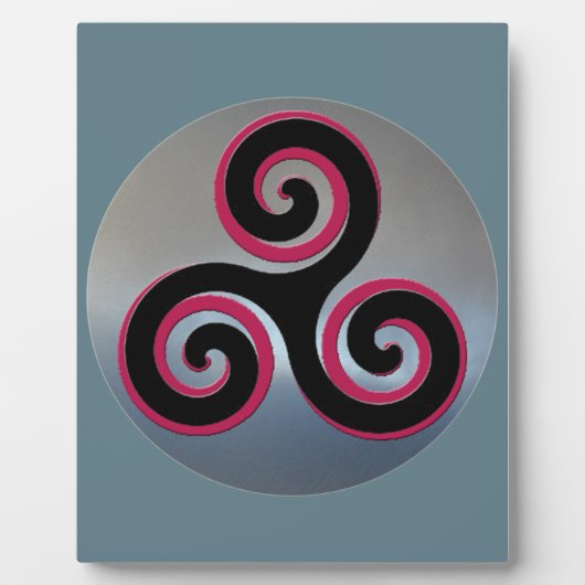 Celtic Powerful Viel Glück Symbols Fotoplatte (Vorderseite)