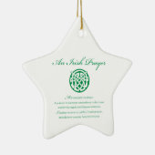Celtic Prayer St. Patrick's Day Keramik Ornament (Rechts)