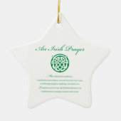 Celtic Prayer St. Patrick's Day Keramik Ornament (Vorne)