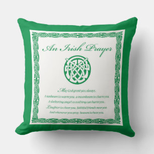 Celtic Prayer St. Patrick's Day Kissen