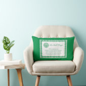 Celtic Prayer St. Patrick's Day Lendenkissen (Stuhl )