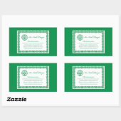 Celtic Prayer St. Patrick's Day Rechteckiger Aufkleber (Blatt)