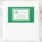 Celtic Prayer St. Patrick's Day Rechteckiger Aufkleber (Tasche)