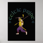 Celtic Pride Shirt Celtic Warrior  Poster (Vorne)