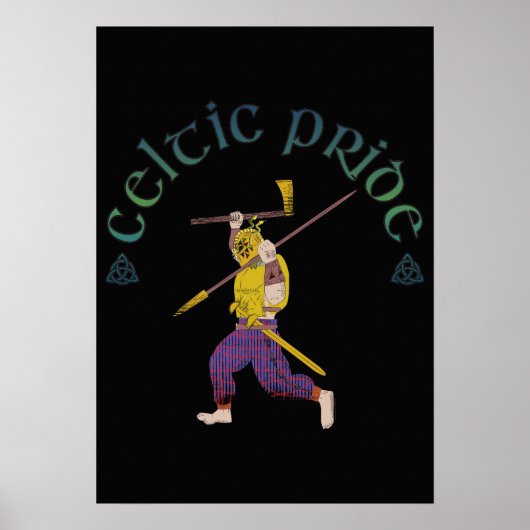 Celtic Pride Shirt Celtic Warrior  Poster (Vorne)