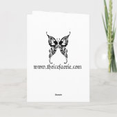 Celtic Princess Birthday Card Karte (Rückseite)