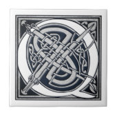 Celtic Q Monogram Fliese (Vorderseite)
