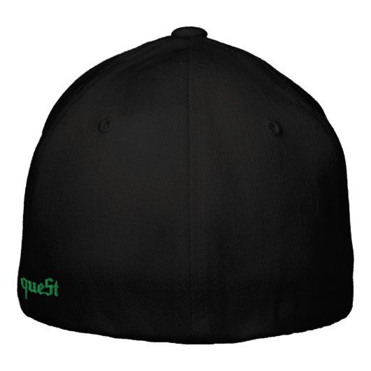 Celtic Quest "Green Clover" FlexFit Hat Bestickte Kappe (Rückseite)