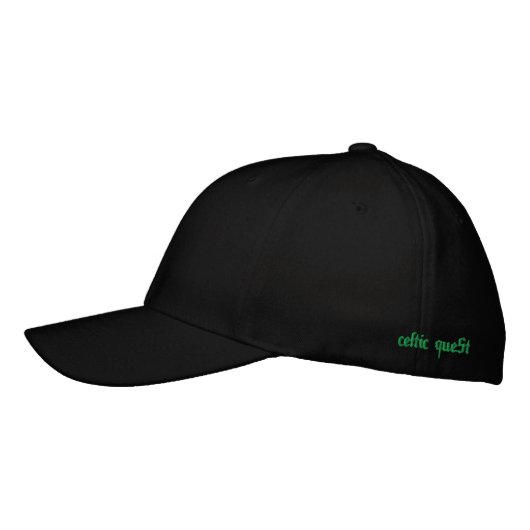 Celtic Quest "Green Clover" FlexFit Hat Bestickte Kappe (Links)
