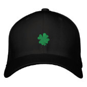 Celtic Quest "Green Clover" FlexFit Hat Bestickte Kappe (Vorderseite)