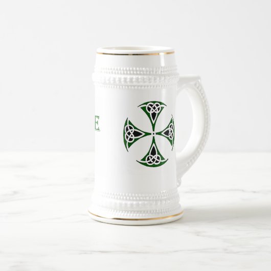 Celtic Quest "Slainte Beer Stein" Bierglas (VorderseiteRechts)
