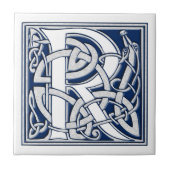 Celtic R Monogram Fliese (Vorderseite)