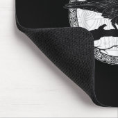 Celtic Raven Viking Wisdom Kunst Mousepad (Ecke)