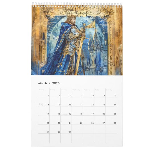 Celtic Realms – Mythical Journey and Ancient Gods Kalender (Mär 2026)