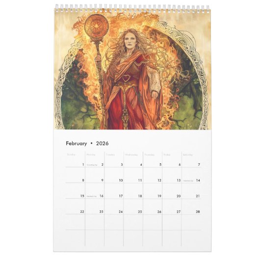 Celtic Realms – Mythical Journey and Ancient Gods Kalender (Feb 2026)