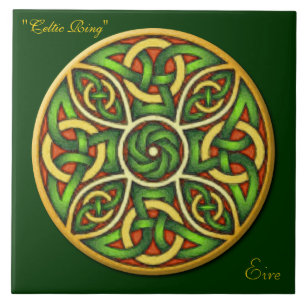 Celtic Ring Irish Knot 6' Art Tile Fliese