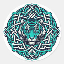 Celtic Round Aquamarin Tiger