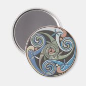 Celtic Round Design - Magnet (Vorderseite/Rückseite)