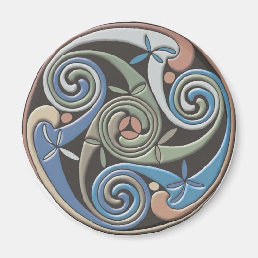 Celtic Round Design - Magnet (Vorne)