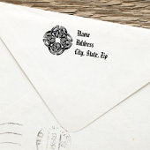 Celtic Rücksendeadresse Briefmarke Einfach Rustika Permastempel
