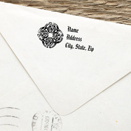 Celtic Rücksendeadresse Briefmarke Einfach Rustika Permastempel