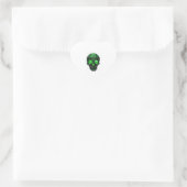 Celtic Rune Skull Herz-Aufkleber (Tasche)