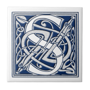 Celtic S Monogram Fliese