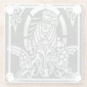 Celtic Saint Chrome Glasuntersetzer (Rückseite)