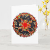 Celtic Scottish Terrier Medallion Karte (Gelbe Blume)