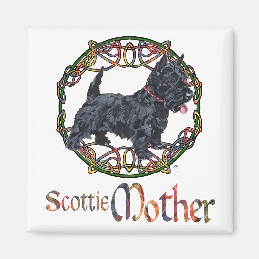 Celtic Scottish Terrier Mother Magnet (Vorne)