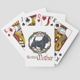 Celtic Scottish Terrier Mutter Spielkarten